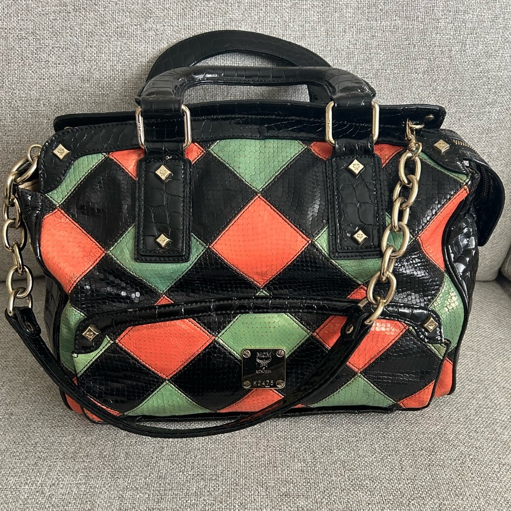 MCM Snakeskin Multicolor Bag